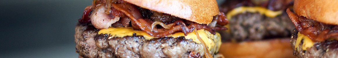 Eating Burger at Cypress Best Burgers restaurant in Los Angeles, CA.
